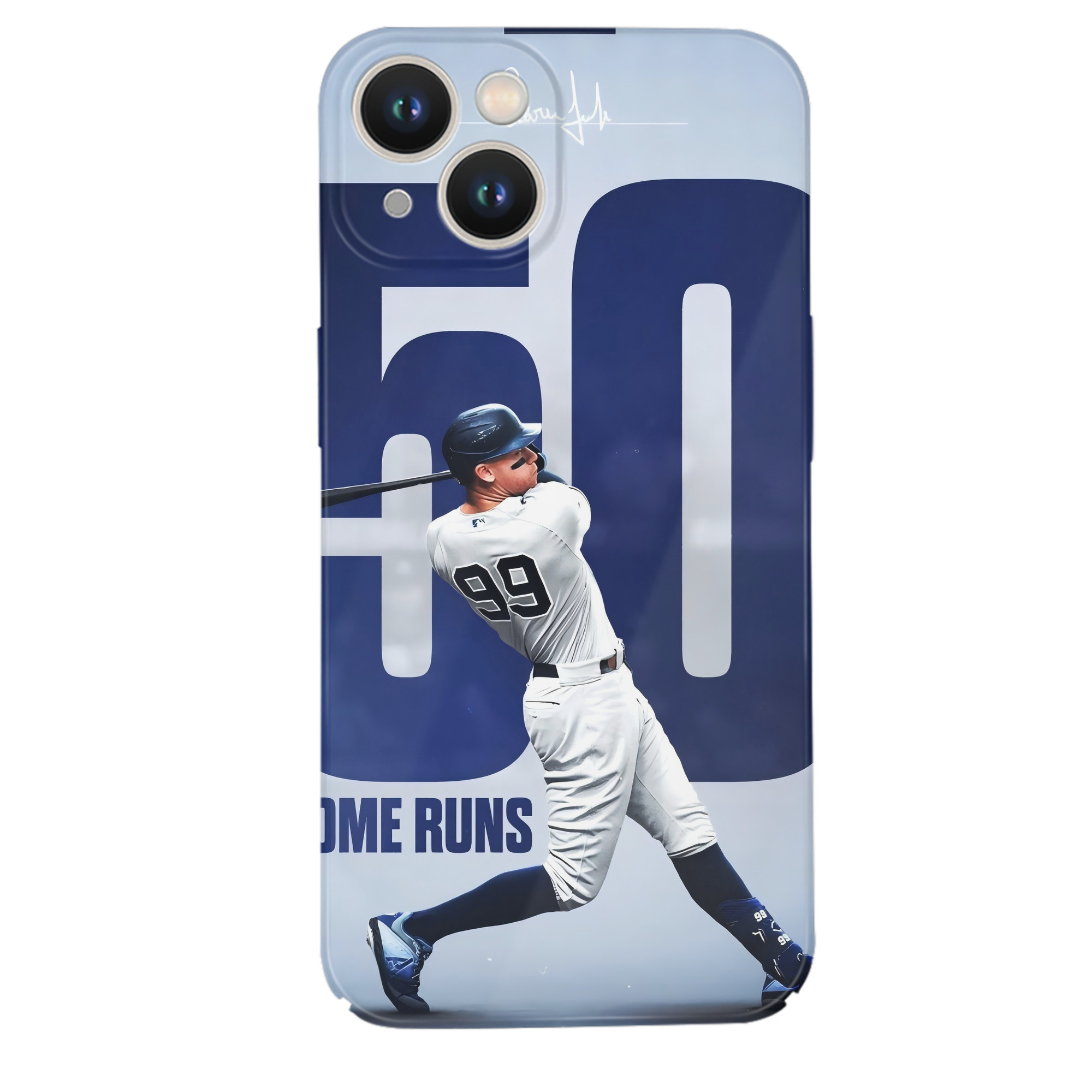 Aaron Judge 50 Home Runs 4 IPhone 14 Series Full-Cover Hard Case – Shockproof With Raised Camera Protection – Precise Cutouts, Wireless Charging Compatible – Durable, Anti-Yellowing, Easy To Clean